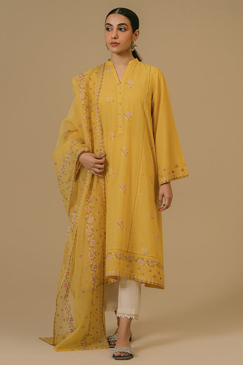 SUNSET GOLD-2 PIECE (SHIRT & DUPATTA)