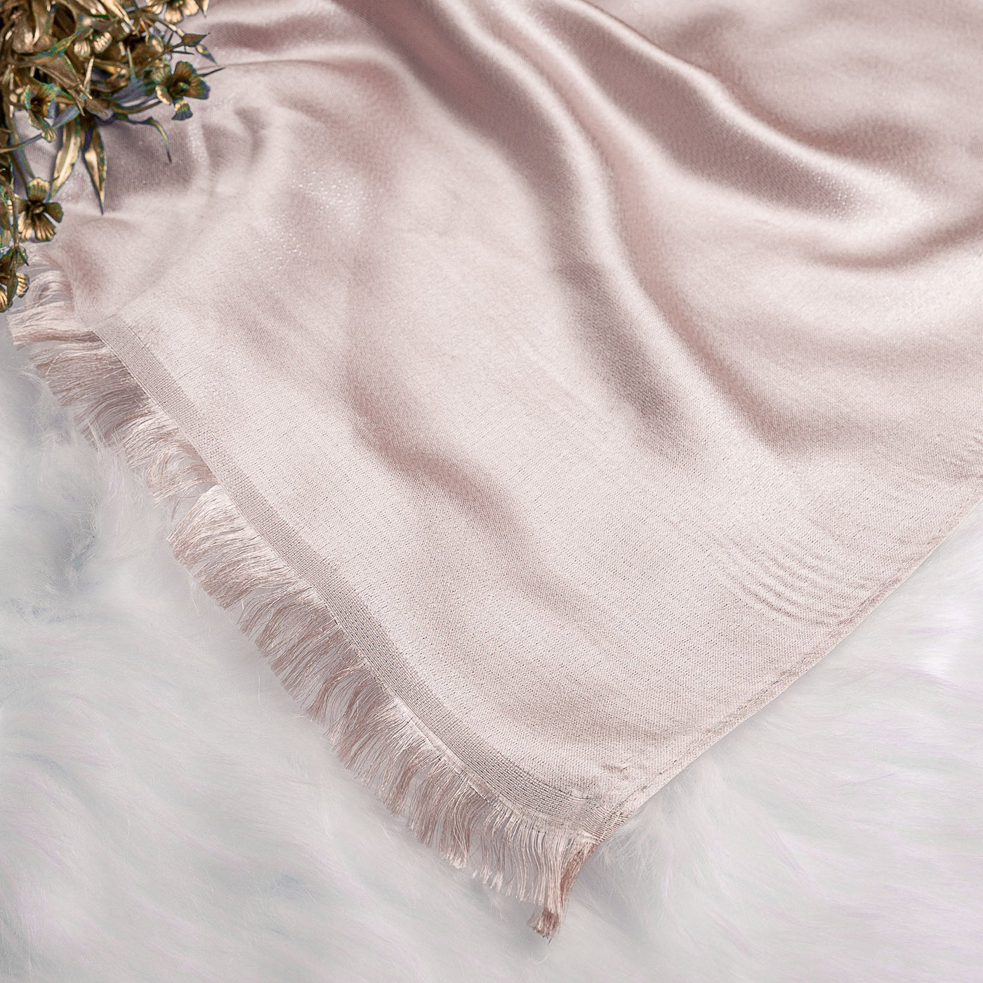 Woven Zari Lawn - Rose Gold