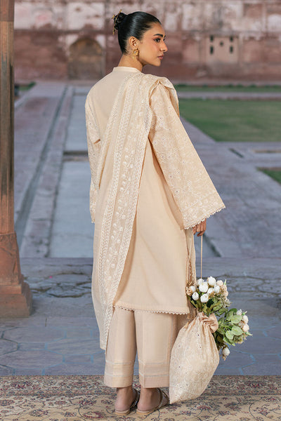 ECRU BREEZE-3PC CHIKANKARI SUIT