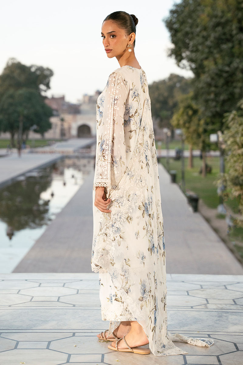 WHITE TULIP-3PC (SHIRT, TROUSER & DUPATTA)