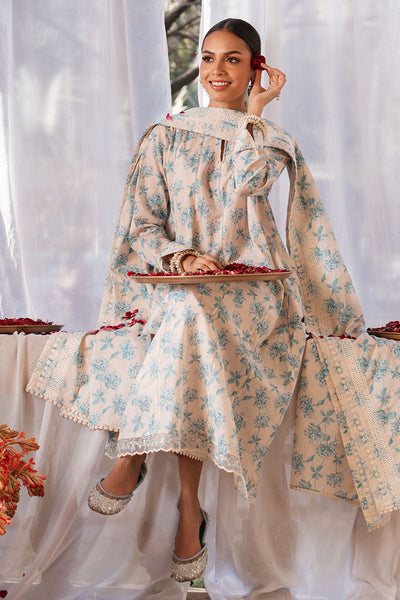 DAINTY ROYALE-3 PC PRINTED LAWN SUIT